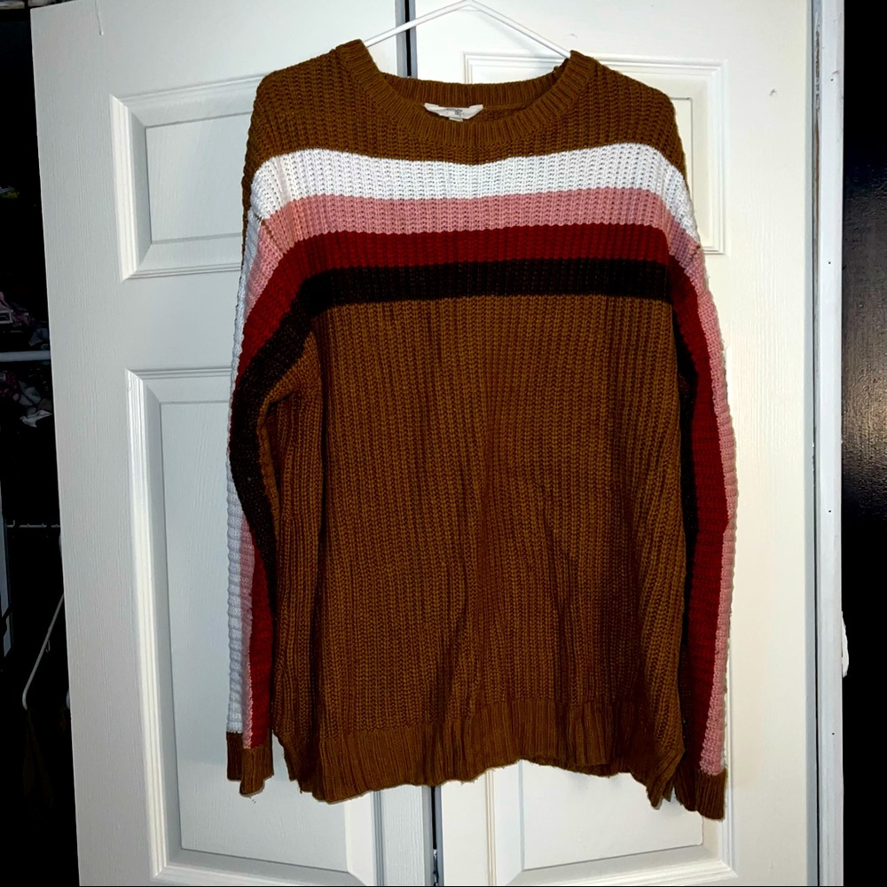 “Retro” style striped sweater